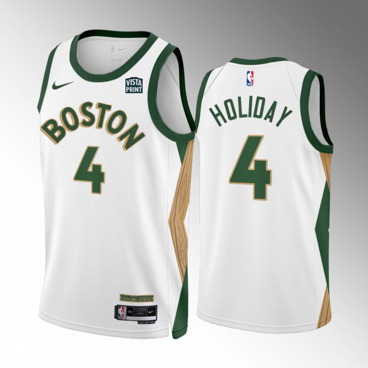Men's Boston Celtics #4 Jrue Holiday White 2023/24 City Edition Stitched Basketball Jersey