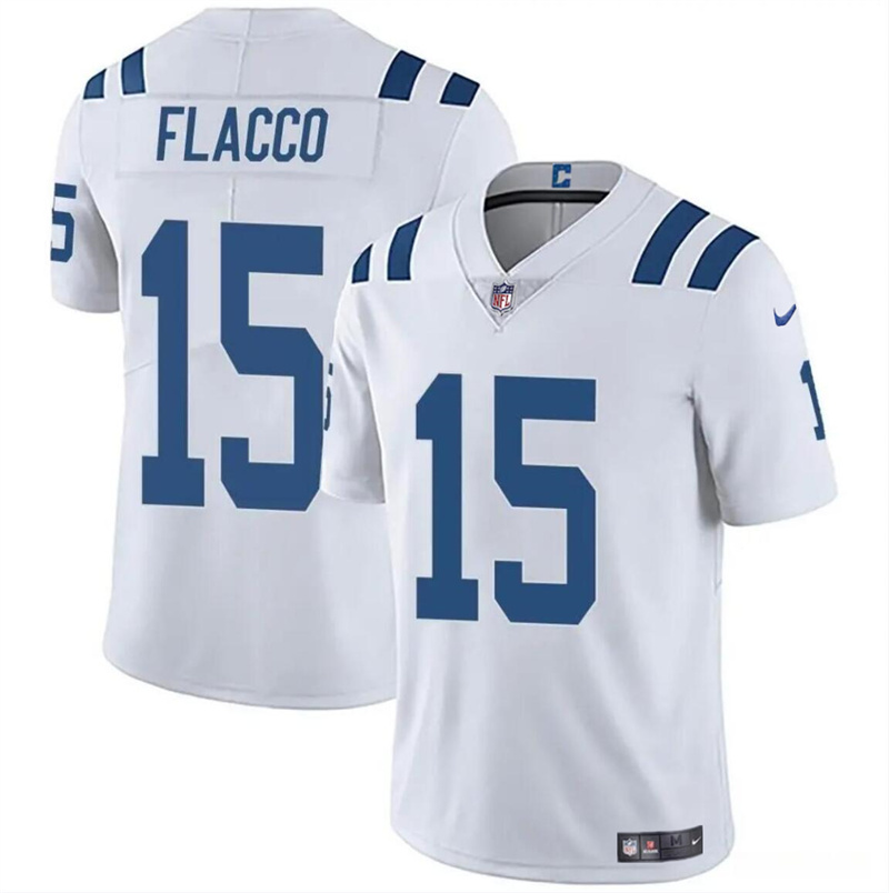 Youth Indianapolis Colts #15 Joe Flacco White Vapor Untouchable Limited Stitched Football Jersey