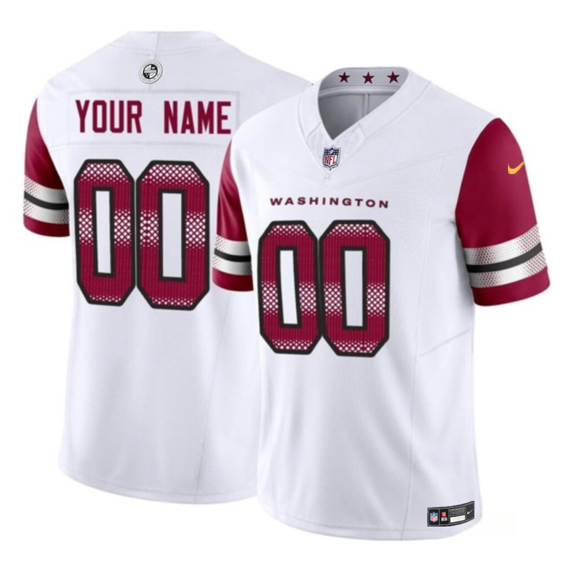 Youth Washington Commanders Active Player Custom White 2023 F.U.S.E Throwback Vapor Untouchable Limited Stitched Football Jersey