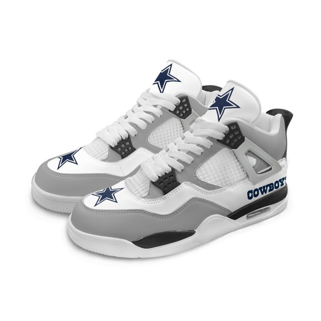 Men's Dallas Cowboys Running weapon Air Jordan 4 Shoes 003