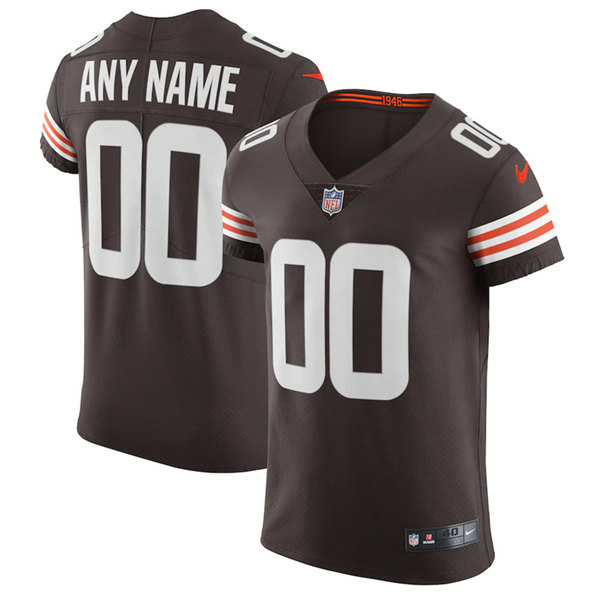 Men's Cleveland Browns Customized Brown Elite Stitched Jersey