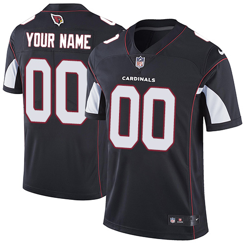 Men's Arizona Cardinals Custom Black Alternate Stitched Vapor Untouchable Limited Jersey