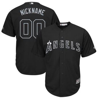 Los Angeles Angels Majestic 2019 Players' Weekend Cool Base Roster Custom Jersey Black