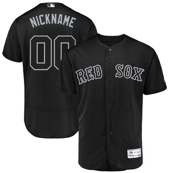 Boston Red Sox Majestic 2019 Players' Weekend Flex Base Authentic Roster Custom Jersey Black