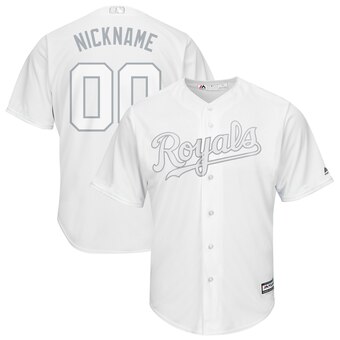 Kansas City Royals Majestic 2019 Players' Weekend Cool Base Roster Custom Jersey White