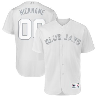 Toronto Blue Jays Majestic 2019 Players' Weekend Flex Base Authentic Roster Custom Jersey White