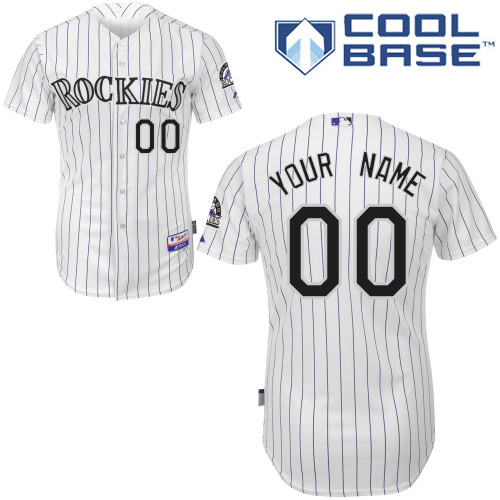 Rockies Personalized Authentic Grey MLB Jersey (S-3XL)