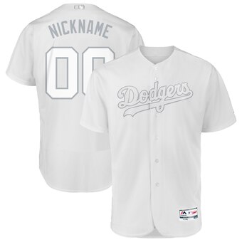 Los Angeles Dodgers Majestic 2019 Players' Weekend Flex Base Authentic Roster Custom Jersey White