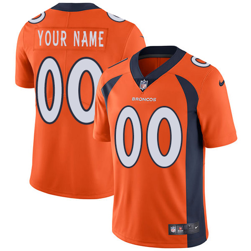 Nike Denver Broncos Customized Orange Team Color Stitched Vapor Untouchable Limited Youth NFL Jersey