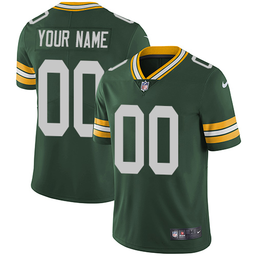 Nike Green Bay Packers Customized Green Team Color Stitched Vapor Untouchable Limited Men's NFL Jersey