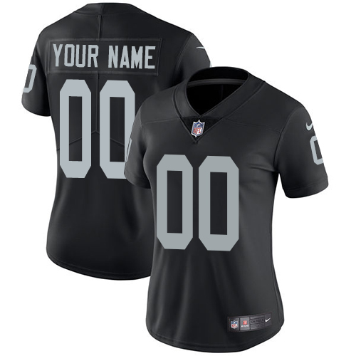 Nike Las Vegas Raiders Customized Black Team Color Stitched Vapor Untouchable Limited Women's NFL Jersey
