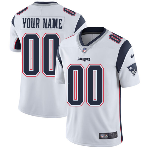 Nike New England Patriots Customized White Stitched Vapor Untouchable Limited Youth NFL Jersey