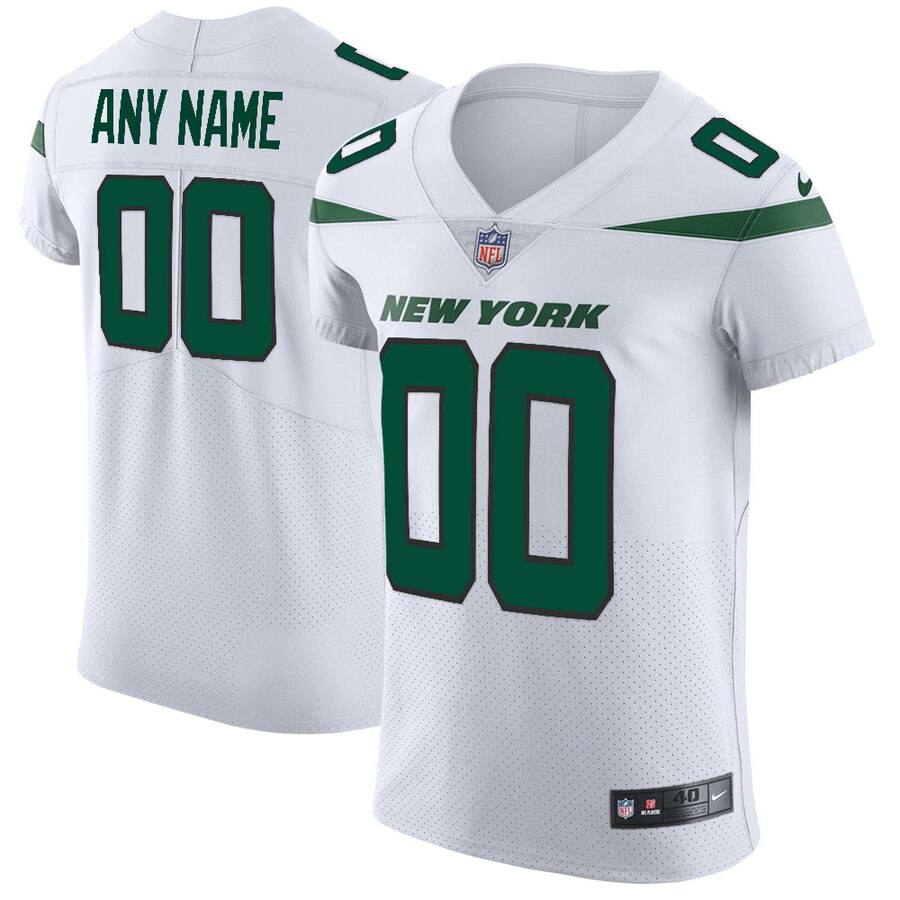 Nike New York Jets Customized Spotlight White Stitched Vapor Untouchable Elite Men's NFL Jersey