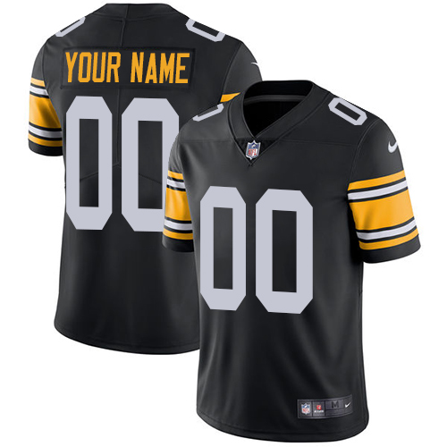 Nike Pittsburgh Steelers ACTIVE PLAYER Customized Black Alternate Stitched Vapor Untouchable Limited Men's NFL Jersey