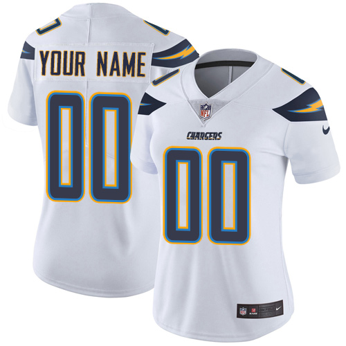 Nike San Diego Chargers Customized White Stitched Vapor Untouchable Limited Women's NFL Jersey