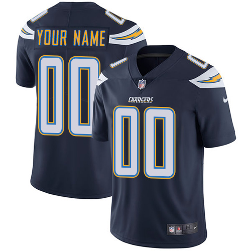 Nike San Diego Chargers Customized Navy Blue Team Color Stitched Vapor Untouchable Limited Youth NFL Jersey