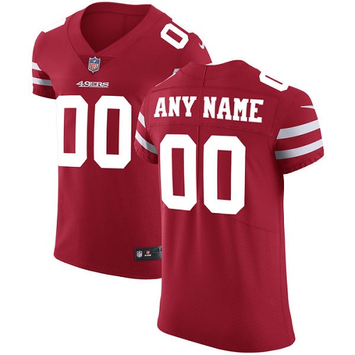 Nike San Francisco 49ers Customized Red Stitched Vapor Untouchable Elite Men's NFL Jersey