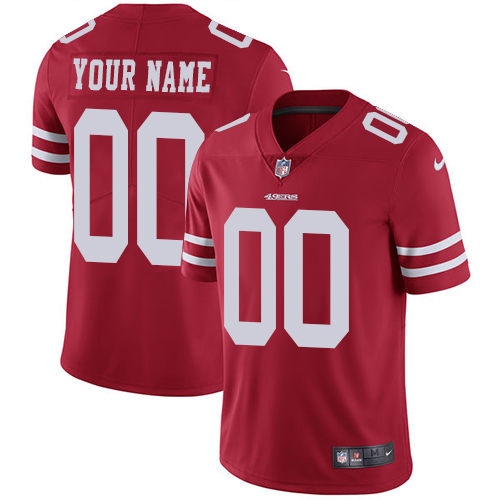 Nike San Francisco 49ers Customized Red Stitched Vapor Untouchable Limited Youth NFL Jersey
