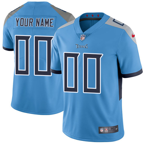 Nike Tennessee Titans Customized Light Blue Team Color Stitched Vapor Untouchable Limited Youth NFL Jersey