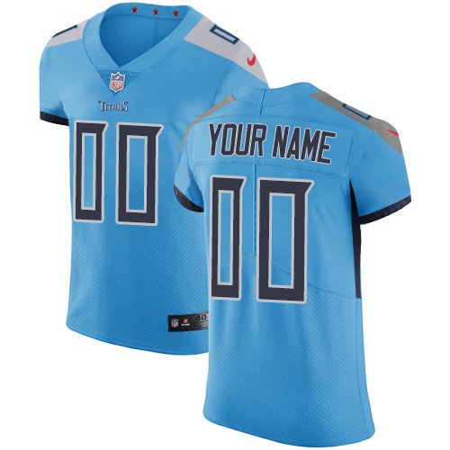 Nike Tennessee Titans Customized Light Blue Team Color Stitched Vapor Untouchable Elite Men's NFL Jersey