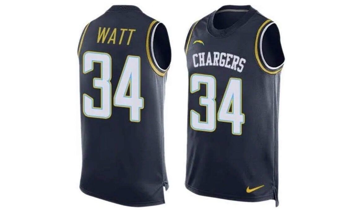 Men's Los Angeles Chargers Customized Navy Blue jersey