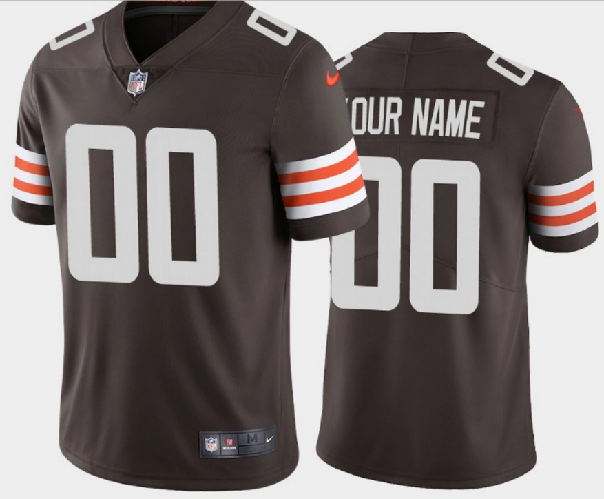 Women's Cleveland Browns ACTIVE PLAYER Custom 2020 New Brown NFL Vapor Untouchable Limited Stitched Jersey
