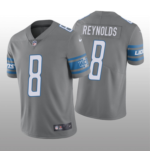 Men's Detroit Lions ACTIVE PLAYER Custom Gray NFL Vapor Untouchable Limited Stitched Jersey