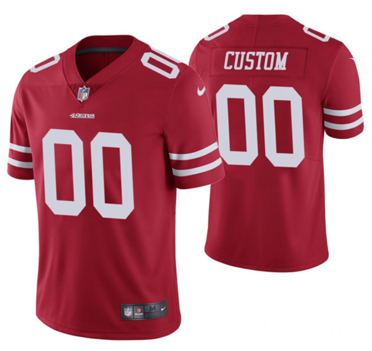 Toddlers 49ers Customized Red Vapor Untouchable Limited Stitched Football Jersey Toddlers 49ers Customized Red Vapor Untouchable Limited Stitched Football Jersey