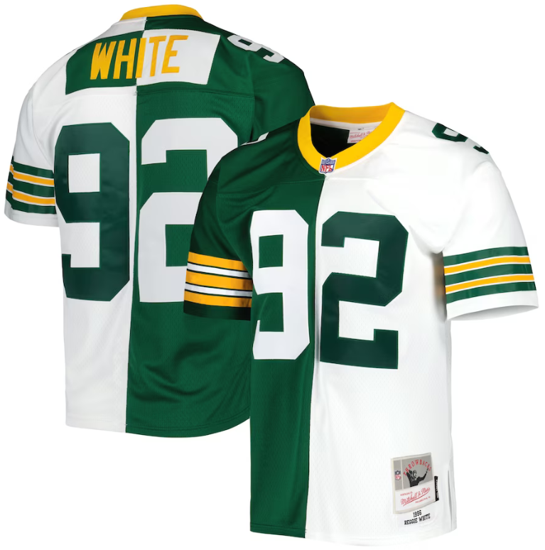 Men's Green Bay Packers ACTIVE PLAYER Custom Split NFL Vapor Untouchable Limited Stitched Jersey