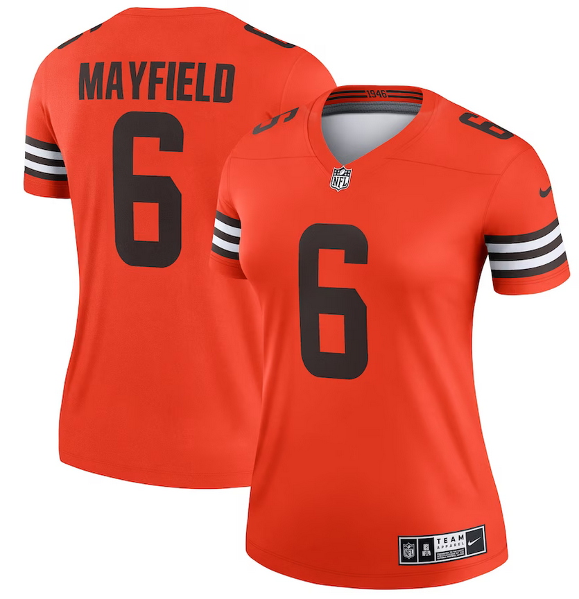 Women's Active Players Orange Cleveland Browns Inverted Legend Jersey