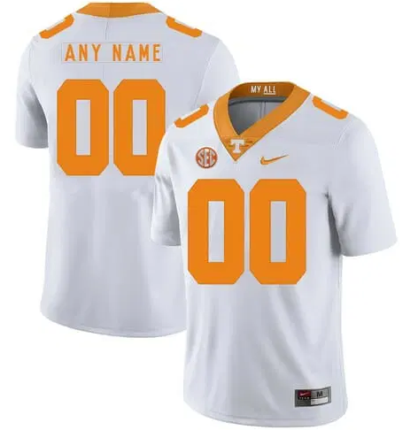 Toddlers Tennessee Volunteers Custom White Stitched Jersey