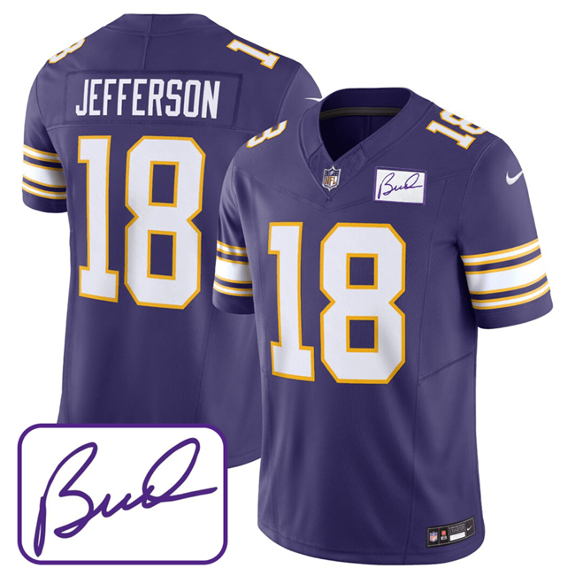 Nike Minnesota Vikings Customized Purple Stitched Vapor Untouchable Limited NFL Jersey