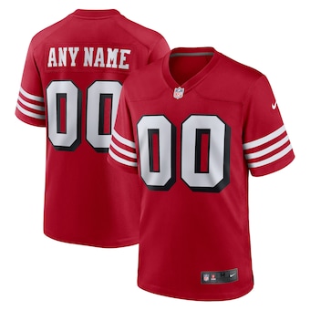 Nike San Francisco 49ers Customized Red Stitched Vapor Untouchable Limited Men's Game Jersey
