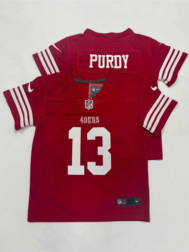 Toddlers San Francisco 49ers #13 Brock Purdy Red Vapor Untouchable Stitched Football Jersey