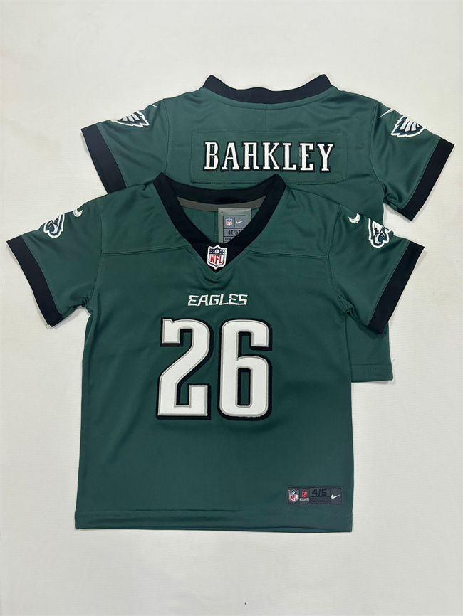Toddlers Philadelphia Eagles #26 Saquon Barkley Green Vapor Stitched Football Jersey