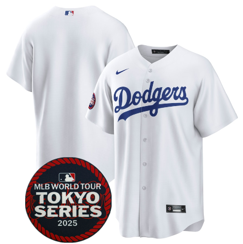 Men's Los Angeles Dodgers Blank White 2025 World Tour: Tokyo Series Home Stitched Baseball Jersey Men's Los Angeles Dodgers Blank White 2025 World Tour: Tokyo Series Home Stitched Baseball Jersey