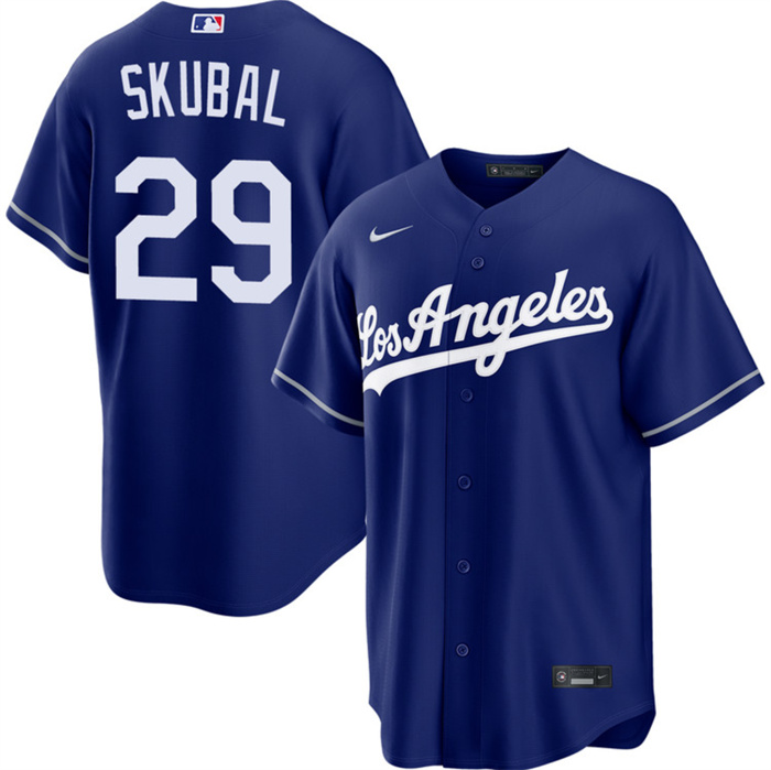 Men's Los Angeles Dodgers #29 Tarik Skubal Royal Alternate Stitched Baseball Jersey Men's Los Angeles Dodgers #29 Tarik Skubal Royal Alternate Stitched Baseball Jersey