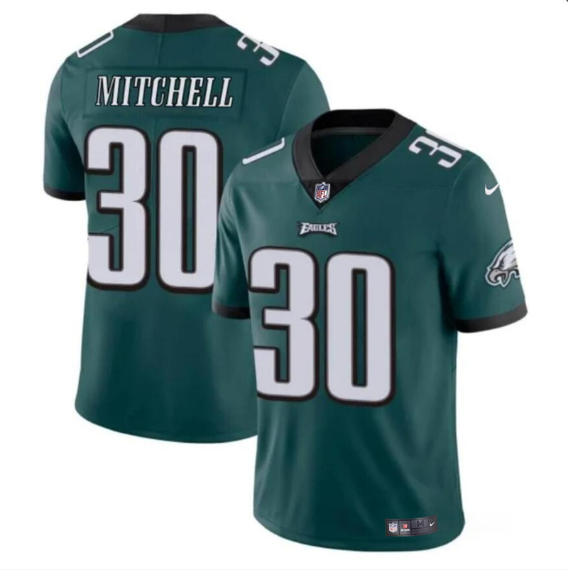 Youth Philadelphia Eagles #30 Quinyon Mitchell Green 2024 Draft Vapor Untouchable Limited Stitched Football Jersey