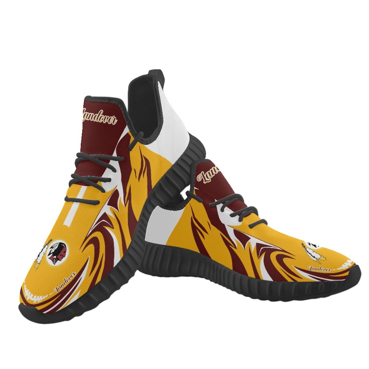 Men's Washington Redskins Mesh Knit Sneakers/Shoes 008