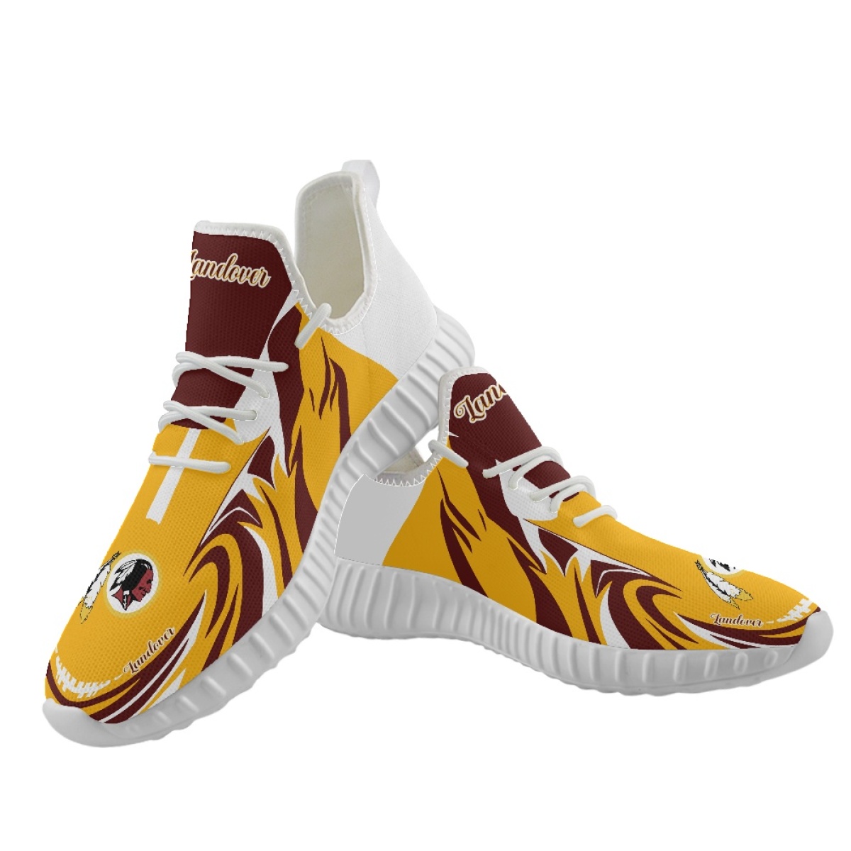 Men's Washington Redskins Mesh Knit Sneakers/Shoes 009