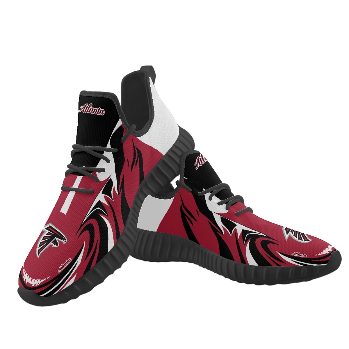 Men's Atlanta Falcons Mesh Knit Sneakers/Shoes 013