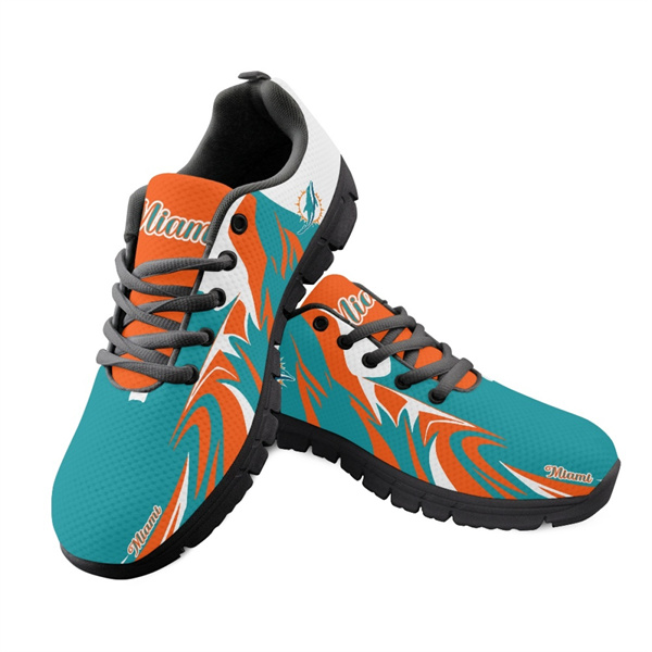 Men's Miami Dolphins AQ Running Shoes 005
