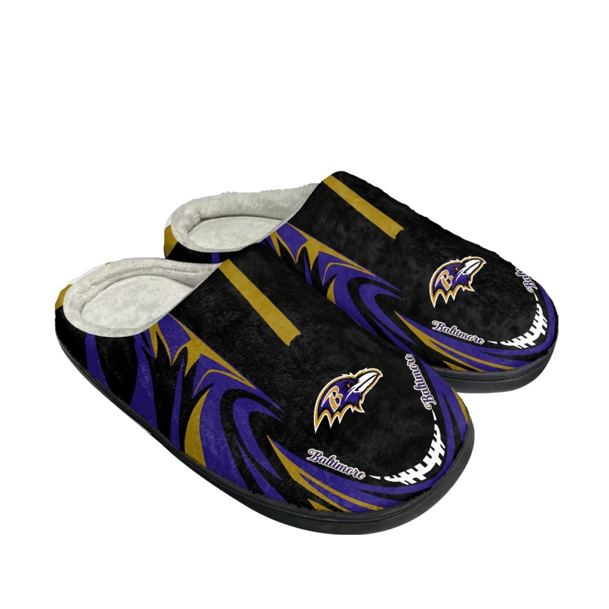 Men's Baltimore Ravens Slippers/Shoes 004