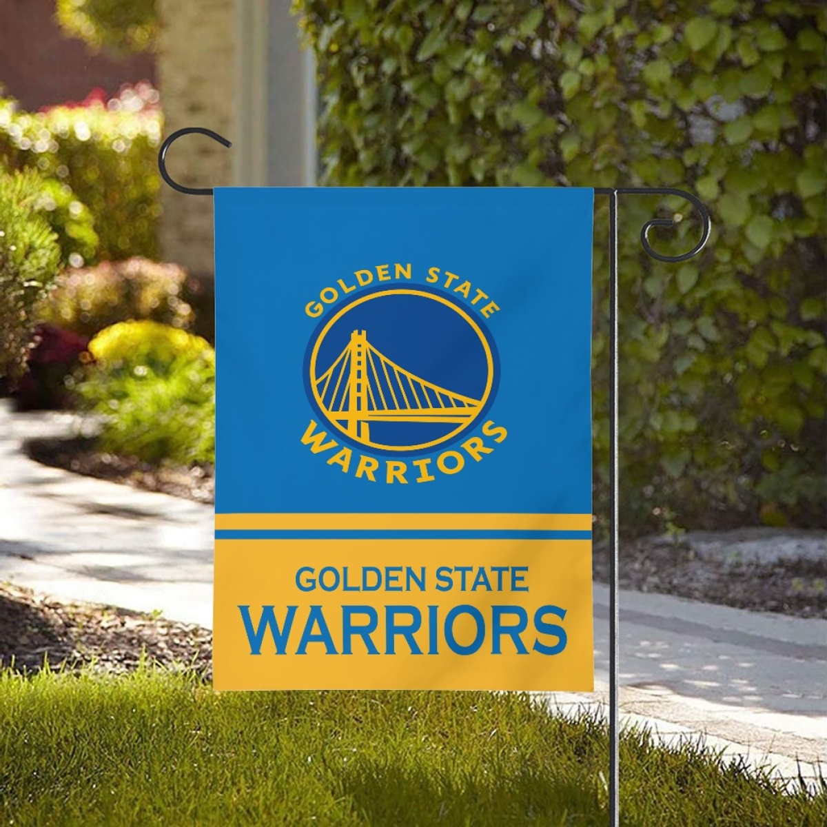 Golden State Warriors Double-Sided Garden Flag 001 (Pls check description for details)