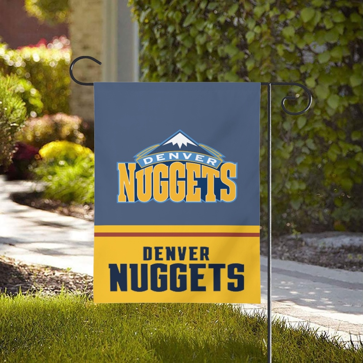 Denver Nuggets Double-Sided Garden Flag 001 (Pls check description for details)