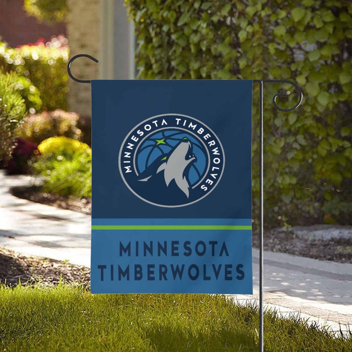 Minnesota Timberwolves Double-Sided Garden Flag 001 (Pls check description for details)