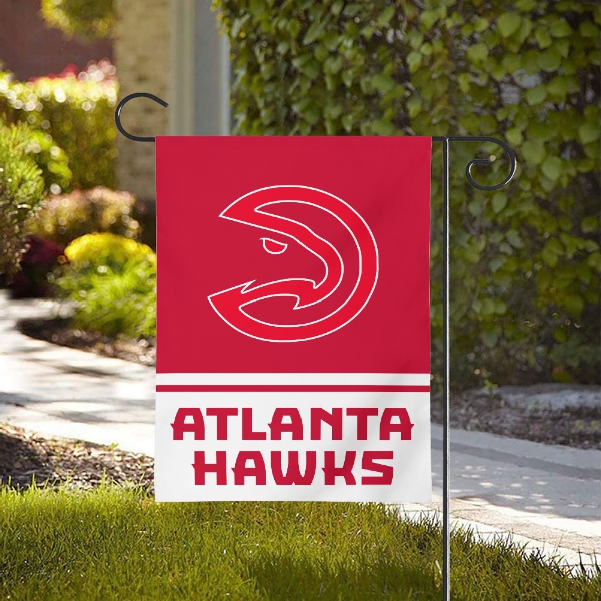 Atlanta Hawks Double-Sided Garden Flag 001 (Pls check description for details)