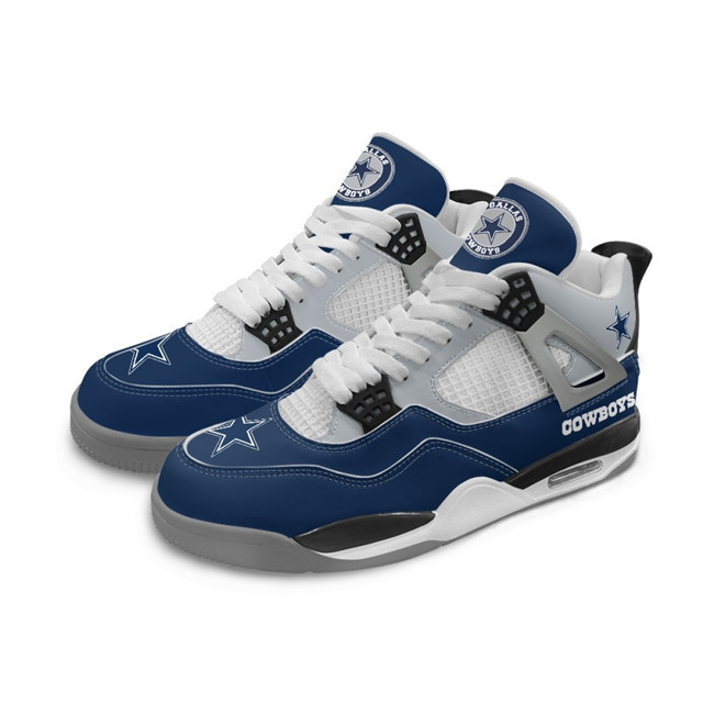 Men's Dallas Cowboys Running weapon Air Jordan 4 Shoes 004