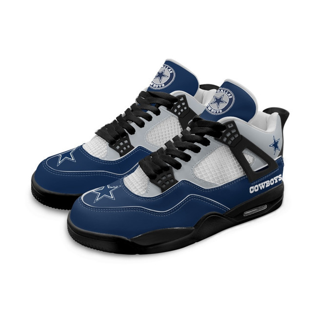 Men's Dallas Cowboys Running weapon Air Jordan 4 Shoes 005