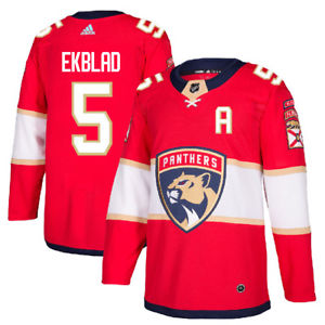 Men's Red Adidas Florida Panthers #5 Aaron Ekblad Stitched NHL Jersey